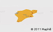 Political Panoramic Map of Langxi, cropped outside