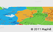 Political Panoramic Map of Langxi