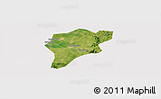 Satellite Panoramic Map of Langxi, cropped outside