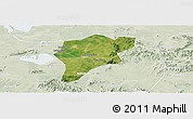 Satellite Panoramic Map of Langxi, lighten