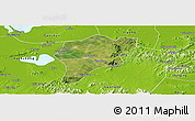 Satellite Panoramic Map of Langxi, physical outside