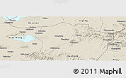 Shaded Relief Panoramic Map of Langxi