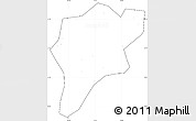 Blank Simple Map of Langxi, cropped outside, no labels