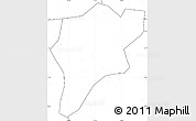 Blank Simple Map of Langxi, no labels