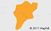 Political Simple Map of Langxi, single color outside