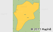 Savanna Style Simple Map of Langxi, cropped outside