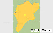 Savanna Style Simple Map of Langxi, single color outside