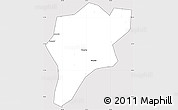 Silver Style Simple Map of Langxi, cropped outside