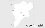 Silver Style Simple Map of Langxi, single color outside