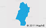 Political 3D Map of Lingbi, cropped outside