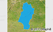 Political 3D Map of Lingbi, satellite outside
