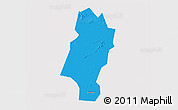 Political 3D Map of Lingbi, single color outside
