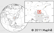 Blank Location Map of Lingbi, highlighted parent region