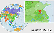 Political Location Map of Lingbi