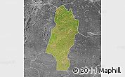 Satellite Map of Lingbi, desaturated