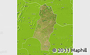 Satellite Map of Lingbi, physical outside