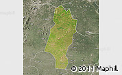 Satellite Map of Lingbi, semi-desaturated