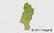 Satellite Map of Lingbi, single color outside