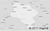Silver Style 3D Map of Lixin