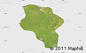 Satellite Map of Lixin, single color outside