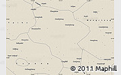 Shaded Relief Map of Lixin