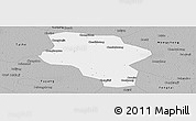 Gray Panoramic Map of Lixin