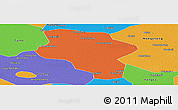 Political Panoramic Map of Lixin
