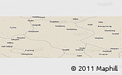 Shaded Relief Panoramic Map of Lixin