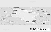 Silver Style Panoramic Map of Lixin