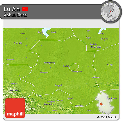 Physical 3D Map of Lu An