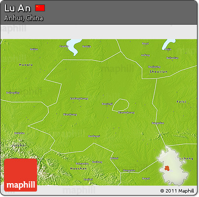Physical 3D Map of Lu An