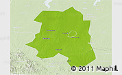 Physical 3D Map of Lu An, lighten