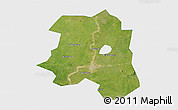 Satellite 3D Map of Lu An, single color outside