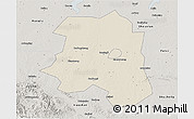 Shaded Relief 3D Map of Lu An, semi-desaturated