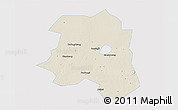 Shaded Relief 3D Map of Lu An, single color outside