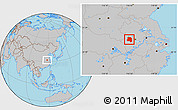 Gray Location Map of Lu An