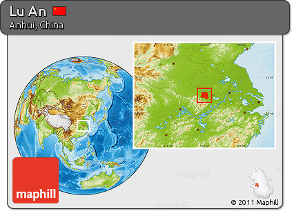 Physical Location Map of Lu An