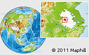Physical Location Map of Lu An, highlighted parent region