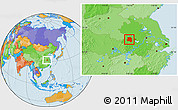 Political Location Map of Lu An