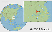 Savanna Style Location Map of Lu An