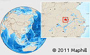 Shaded Relief Location Map of Lu An