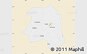 Classic Style Map of Lu An, single color outside