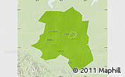 Physical Map of Lu An, lighten
