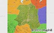 Satellite Map of Lu An, political outside