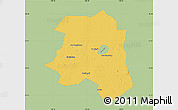 Savanna Style Map of Lu An, single color outside