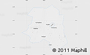 Silver Style Map of Lu An, single color outside