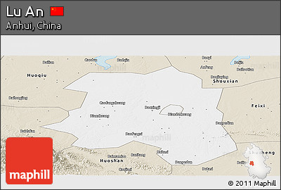 Classic Style Panoramic Map of Lu An