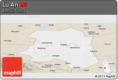 Classic Style Panoramic Map of Lu An