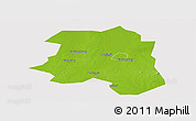 Physical Panoramic Map of Lu An, cropped outside