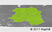 Physical Panoramic Map of Lu An, desaturated
